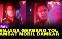 VIDEO: Duduk Perkara Petugas Gerbang Tol Halangi Tugas Damkar