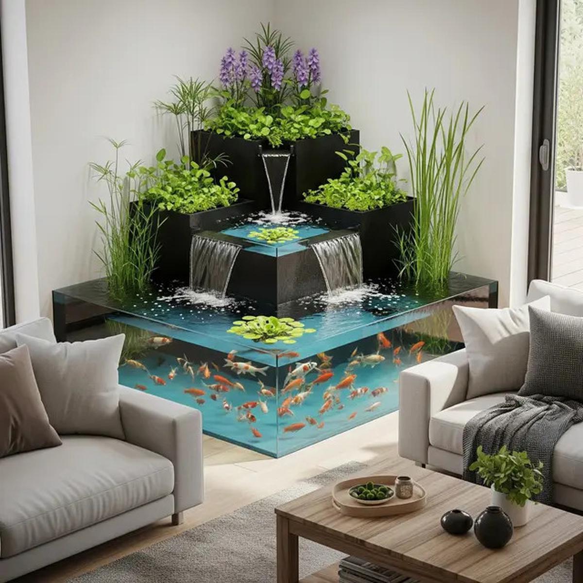 8 Model Kolam Ikan di Ruang Tengah yang Minimalis, Ciptakan Sudut Rumah yang Menenangkan