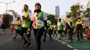 Commuter Run juga digelar untuk mendekatkan KAI Commuter dengan masyarakat yang selama ini menjadi penggunanya. (Liputan6.com/Herman Zakharia)