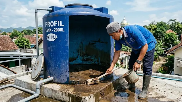 7 Cara Mencegah Pertumbuhan Lumut pada Toren