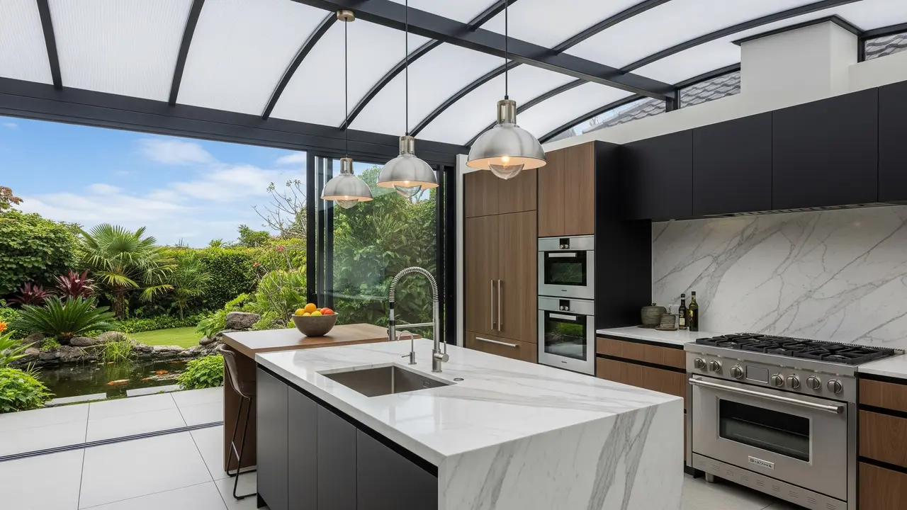 Dapur Semi Outdoor Modern