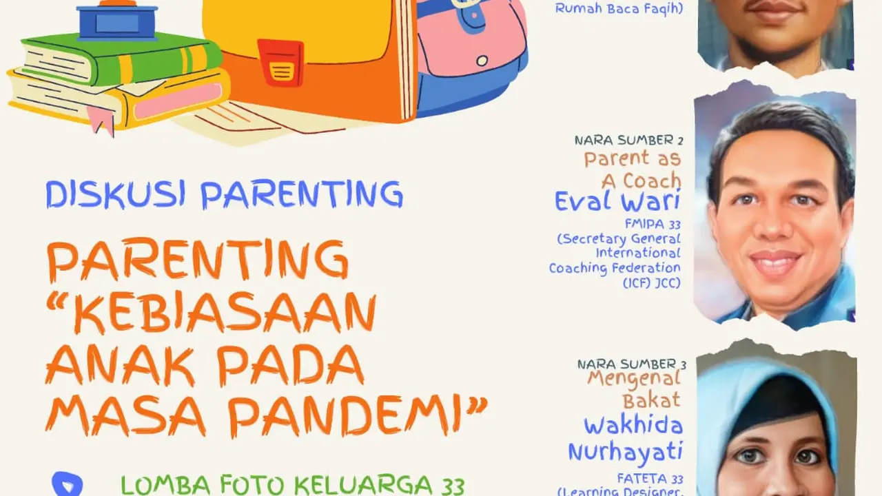 DIskusi parenting Seri 4 IPB ’33 Tan96uh: Kebiasaan Anak pada Masa Pandemi, Minggu (4/7/2021).