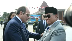 Momen Prabowo Lepas Kepulangan Presiden Mesir El-Sisi di Halim