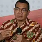 Staf Khusus Menteri BUMN, Arya Mahendra Sinulingga bicara soal siapa saja pasien yang dirawat di RS Darurat COVID-19 Wisma Atlet dan RS Pertamina Jaya di Graha BNPB, Jakarta, Selasa (24/3/2020). (Dok Badan Nasional Penanggulangan Bencana/BNPB)