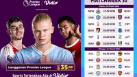 Jadwal Liga Inggris 2023/2024 Matchweek 30 di Vidio. (sumber : dok. vidio.com)