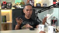 Muhidin M. Dahlan, seorang penulis terkenal yang aktif menuangkan pikirannya melalui platform Radio Buku saat Podcast Edisi Spesial Ulang Tahun Moh. Hatta ke 121. (Liputan6.com/ ist)