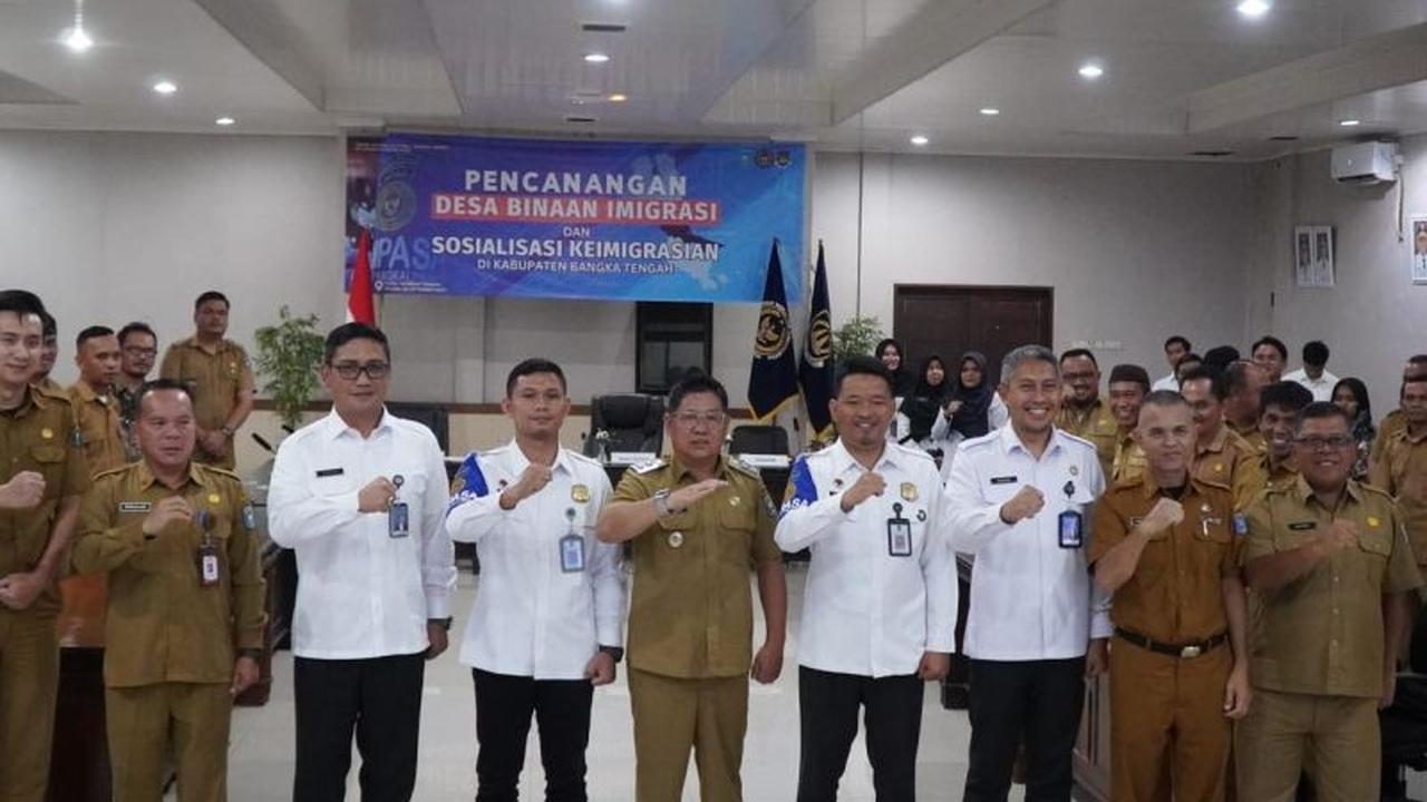 Cegah TPPO dan TPPM, Imigrasi Pangkalpinang Canangkan Desa Imigrasi Bangka Tengah: Apa Itu Pimpasa?
