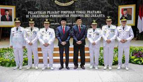 Penjabat (Pj) Gubernur Heru Budi Hartono melantik 65 pejabat pimpinan tinggi pratama dengan rincian 20 orang pejabat menempati jabatan baru sesuai dengan Struktur Organisasi dan Tata Kerja (SOTK) terbaru. (Liputan6.com/Winda Nelfira)