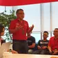 General Manager Corporate Social Responsibility Telkomsel, Tubagus Husniyullah, berbicara mengenai ambisi The NextDev Telkomsel jadi startup agregator terbesar di Indonesia. (Liputan6.com/ Agustin Setyo Wardani)