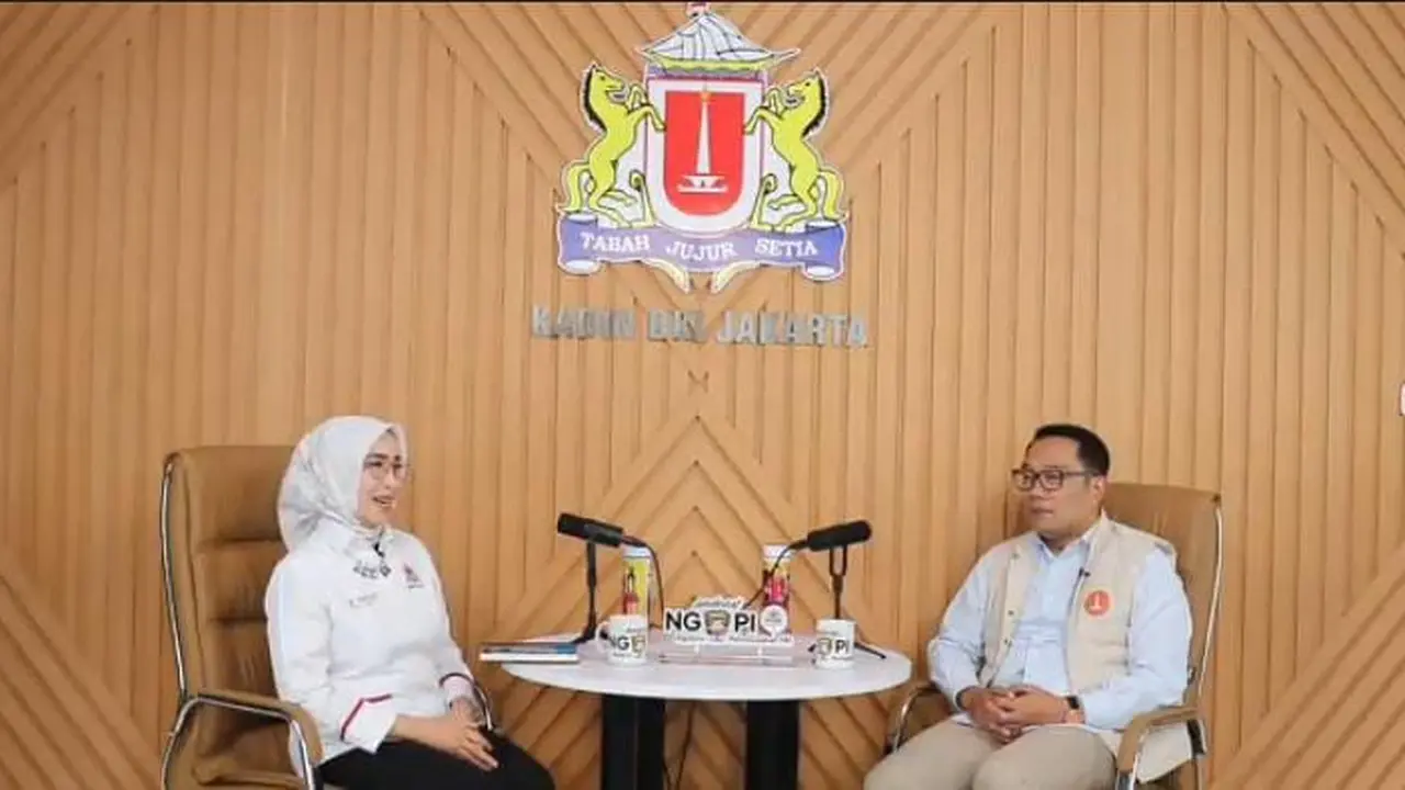 Calon gubernur DKI Jakarta Ridwan Kamil dan Ketua umum Kadin DKI Jakarta, Diana Dewi (Istimewa)