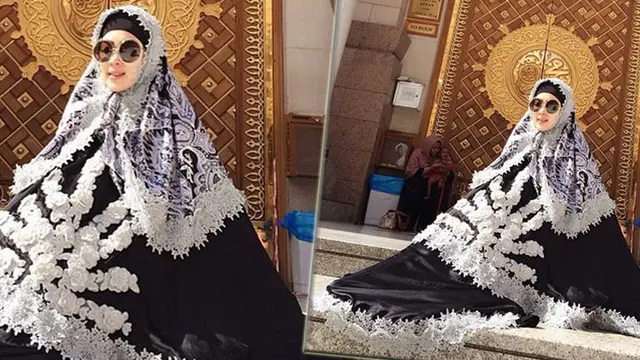 Lebaran dengan Jubah Mewahnya, Syahrini di Hujat Onliner