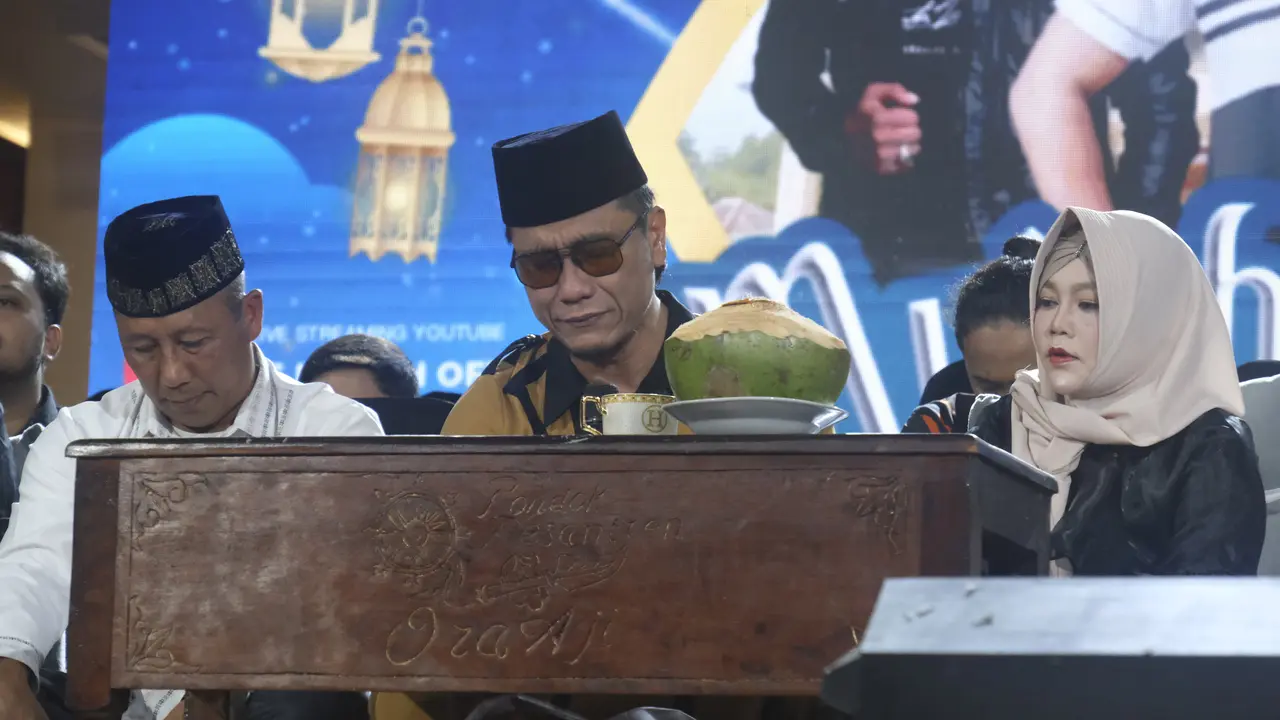 Pendakwah Miftah di Pondok Pesantren Ora Aji, Sleman, Yogyakarta, Sabtu (4/1/2024) (Istimewa)