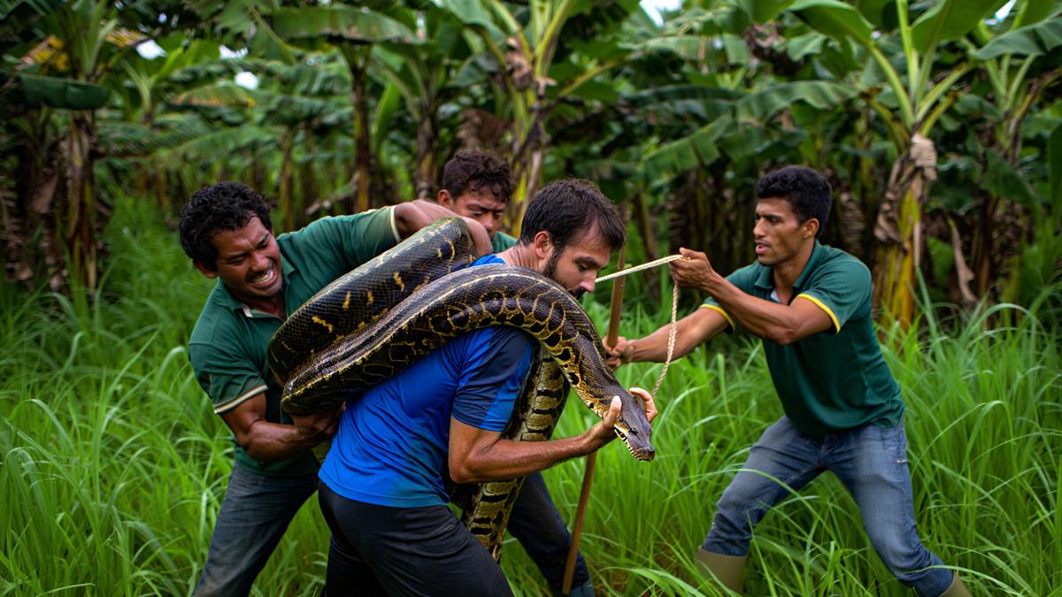 Apa yang Harus Dilakukan Jika Melihat Ular Piton di Kebun? Hati-hati Dililit