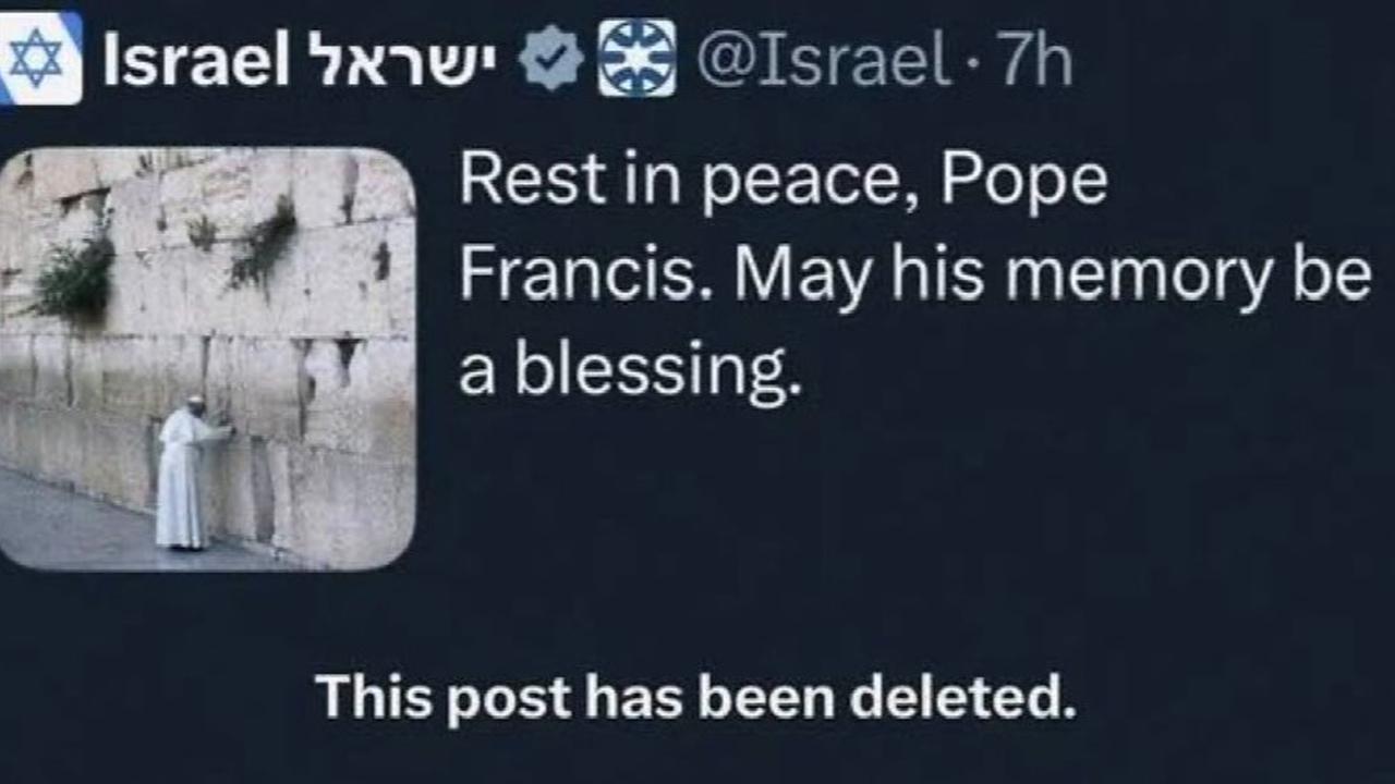 postingan israel tentang kematian paus
