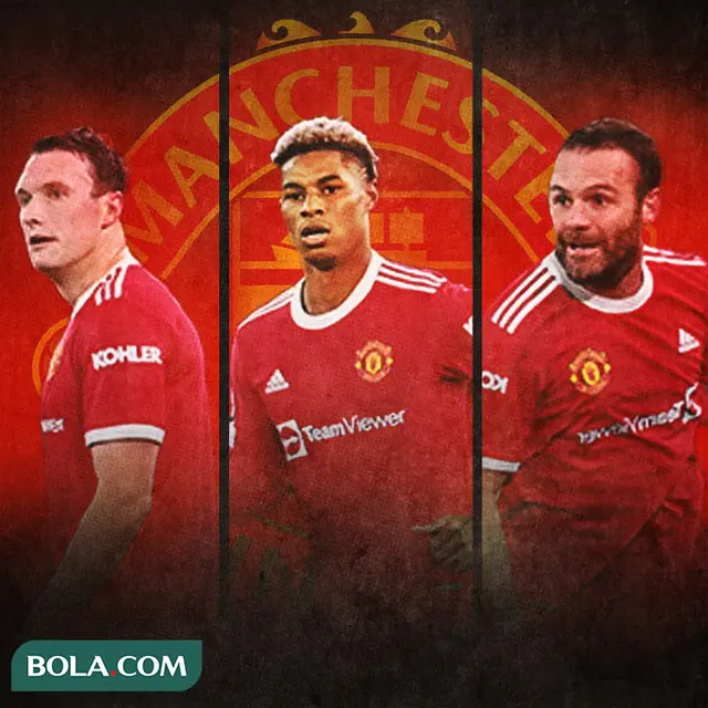 Manchester United - Phil Jones, Marcus Rashford, Juan Mata