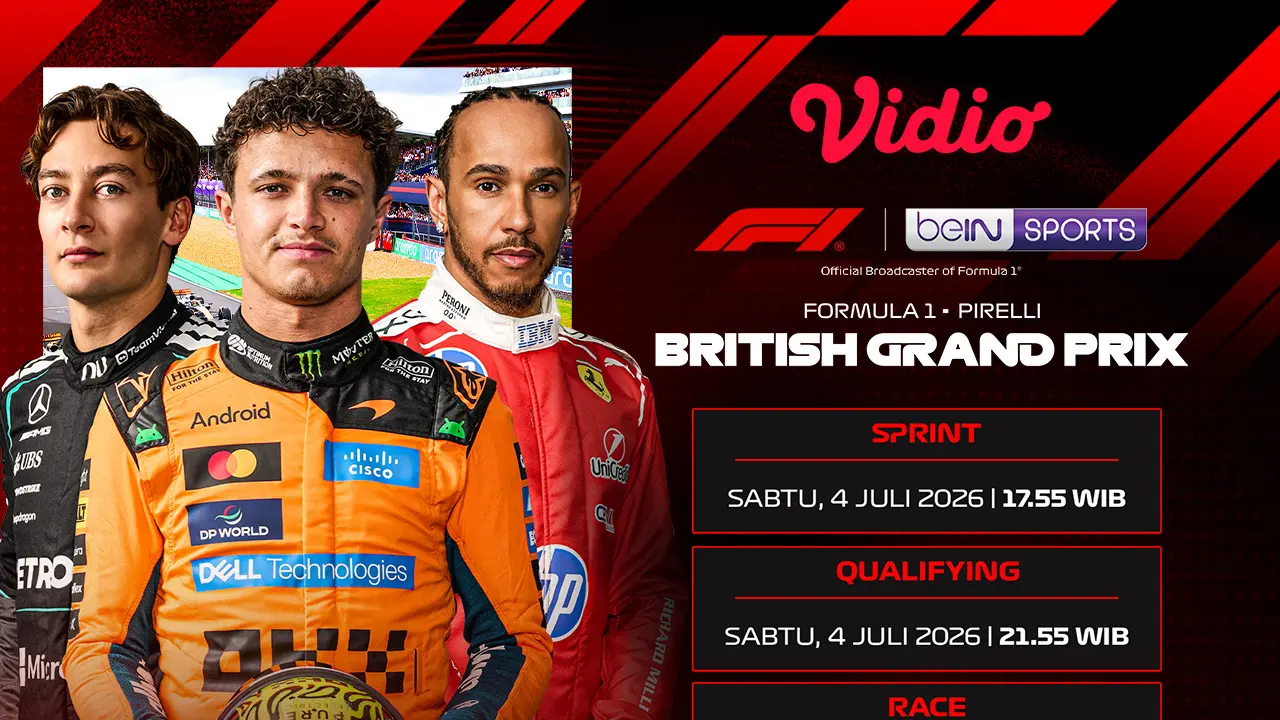 Jadwal Formula 1 Pirelli British Grand Prix 2026