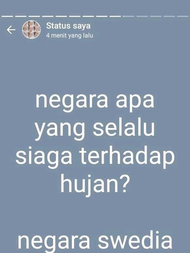 6 Status Kocak di WhatsApp saat Hujan, Bikin Gagal Sendu