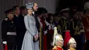 Perut hamil Duchess of Cambridge Catherine Middleton atau populer dengan sebutan Kate Middleton sudah mulai terlihat membesar, Inggris, (21/10/14). (AFP PHOTO/Justin Tallis)