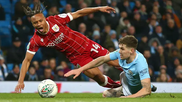 Manchester City Susah Payah Kalahkan Bristol City