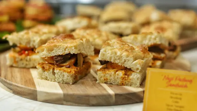 Nasi padang yang dibuat dengan gaya sandwich buatan Chef Audrey