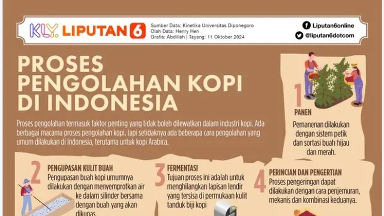 Infografis proses pengolahan kopi di Indonesia.  (Liputan6.com/Abdillah)