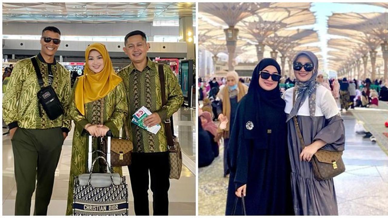 8 Potret Fitri Carlina dan Suami Jalani Umroh, Persiapannya Singkat