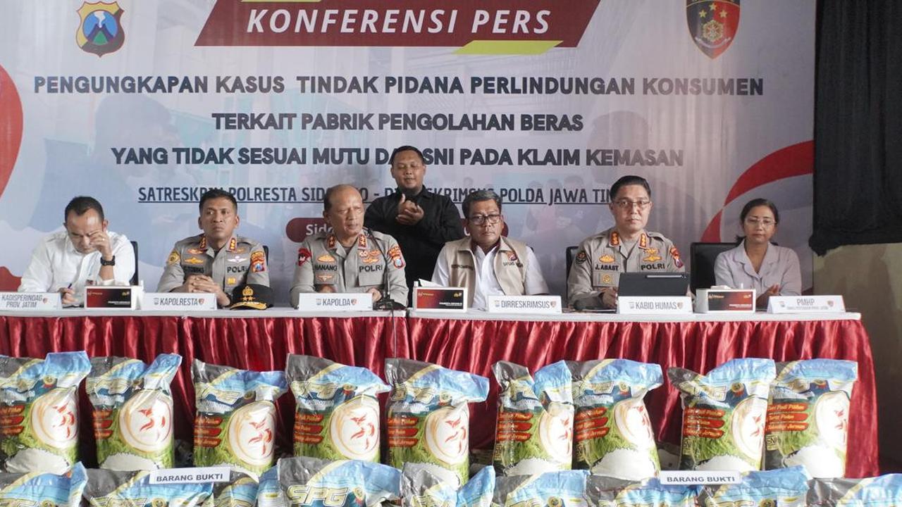 Kronologi Beras Premium Palsu Seberat 12,5 Ton Terungkap di Gudang Sidoarjo