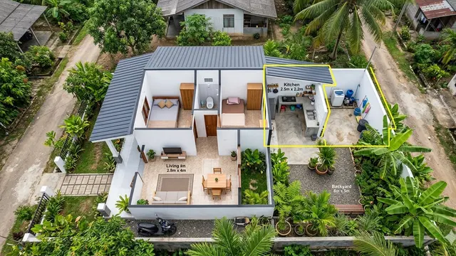 Desain Rumah Minimalis Sederhana di Desa (Foto: Gemini AI)