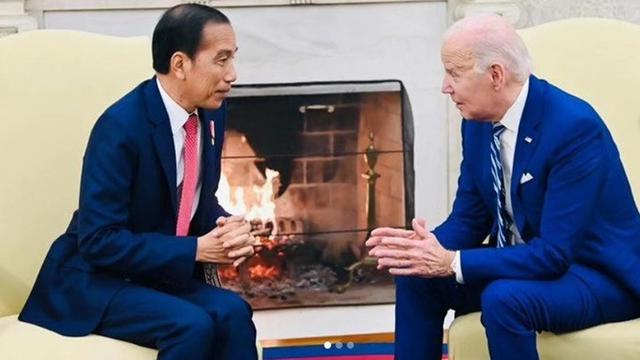 Jokowi dan Joe Biden di Gedung Putih, Selasa (14/11/2023).