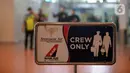 Suasana crisis center maskapai Sriwijaya Air di Terminal 2D, Bandara Internasional Soekarno-Hatta, Tangerang, Banten, Sabtu (9/1/2021). Pesawat Sriwijaya Air SJ-182 rute Jakarta-Pontianak hilang kontak empat menit setelah lepas landas dari Bandara Soekarno-Hatta. (merdeka.com/Imam Buhori)