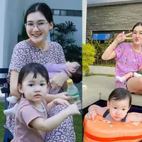 Rumah tangga penyanyi Nella Kharisma dan Dory Harsa makin lengkap dengan kahadiran sang buah hati. Melalui akun instagramnya, Nella kerap membagikan momen saat momong Gendis dan Nenes. Berikut potretnya OOTD alias gaya pakaian yang dikenakan saat di rumah. [Instagram/nellakharisma]