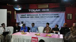 Menurut para tokoh agama yang hadir, keberadaan ISIS di Indonesia bisa mengancam keutuhan NKRI, Jakarta, Senin (04/08/2014) (Liputan6.com/Johan Tallo)