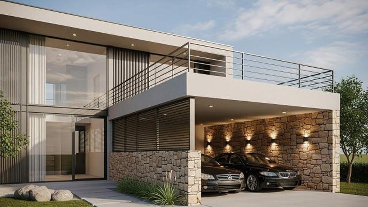 10 Inspirasi Desain Rumah Minimalis Carport 2 Mobil, Solusi Cerdas Lahan Terbatas