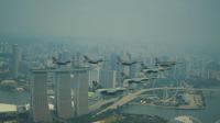 TNI AU Lakukan pertemuan di udara dengan RSAF Singapura. (Foto: Dispenau).