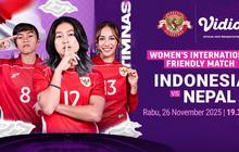 Nonton Timnas Indonesia vs Nepal: FIFA Women’s Match Day 2025, Tayang di Vidio