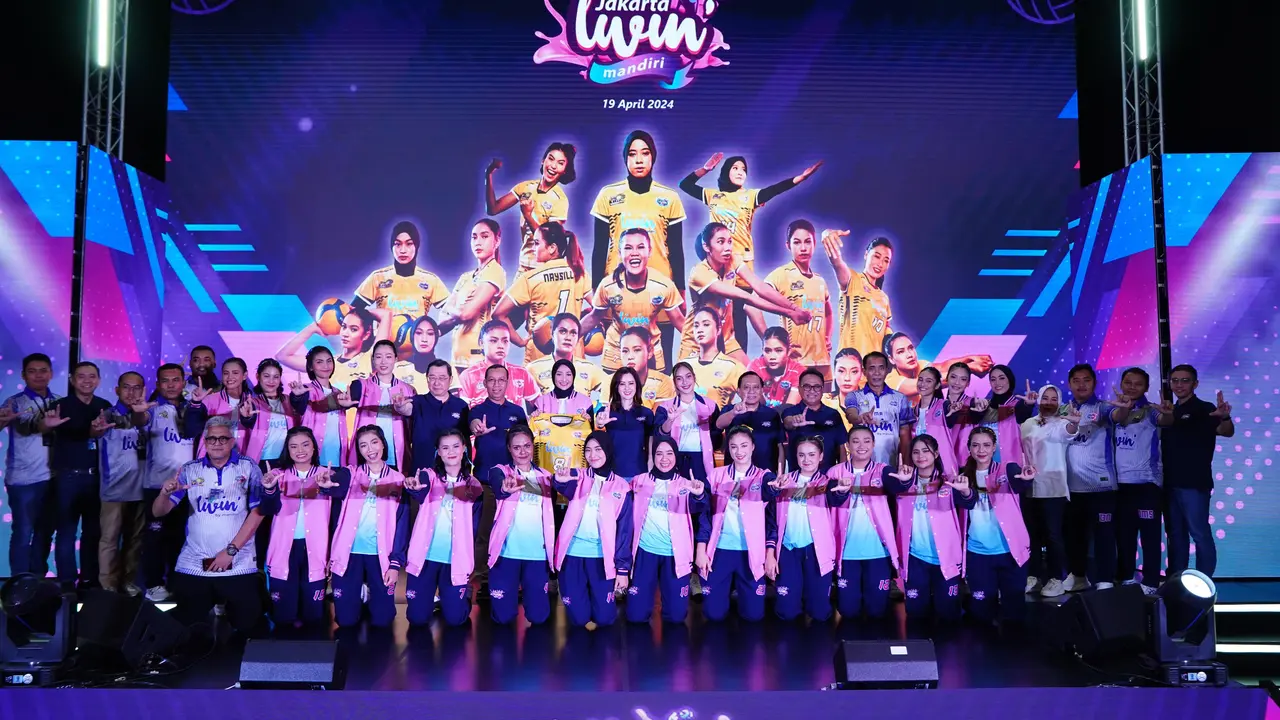 Tim putri Jakarta Livin Mandiri di Jakarta