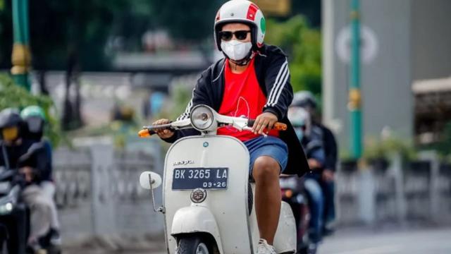 Vespa Klasik Milik Alm Babe Cabita Dilelang (instagra @babecabiita)