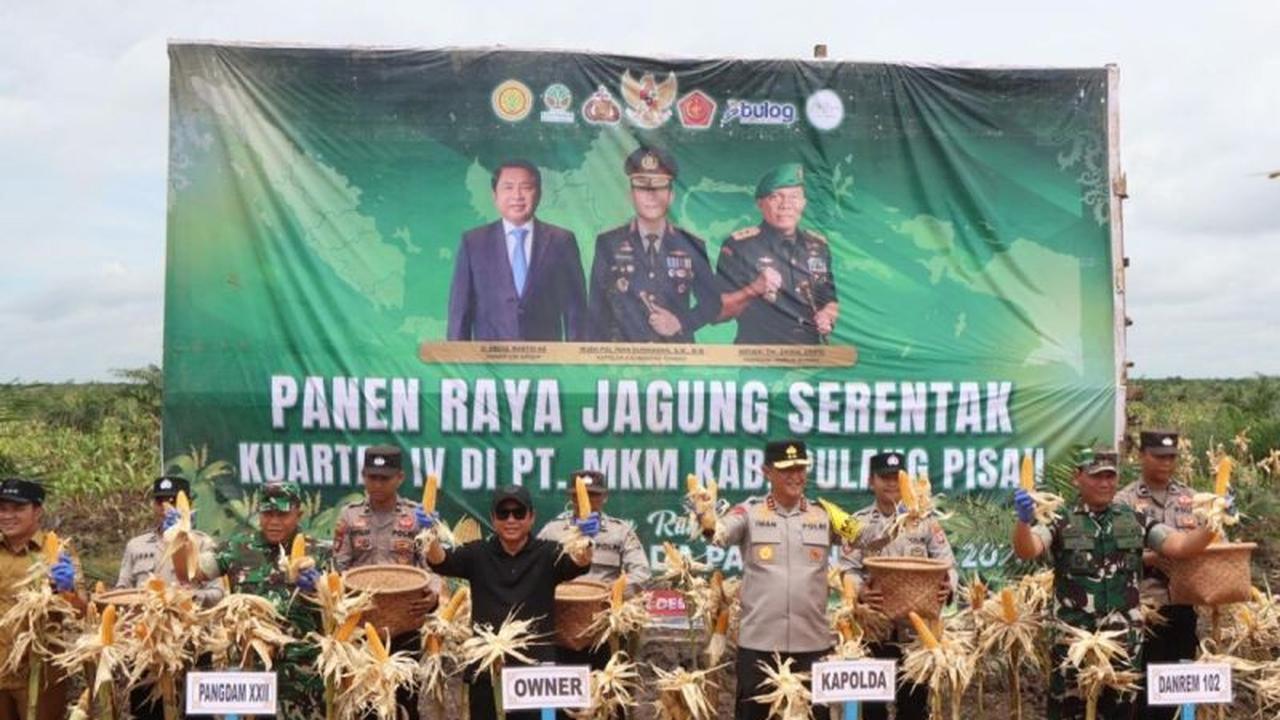 Polda Kalteng Panen Jagung 42 Ribu Ton, Perkuat Ketahanan Pangan Nasional