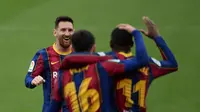 Barcelona berhasil mencetak gol pertama lewat Ousmane Dembele (AFP)