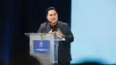 Ketua Umum PSSI Erick Thohir memberikan keterangan saat konferensi pers BRI Super League 2025/2026 di SCTV Tower, Jakarta, Selasa (1/9/2026). (KLY/Budy Santoso)