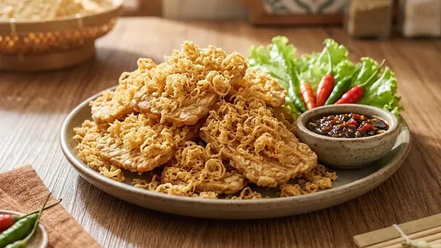 cara membuat tempe goreng kremes garing