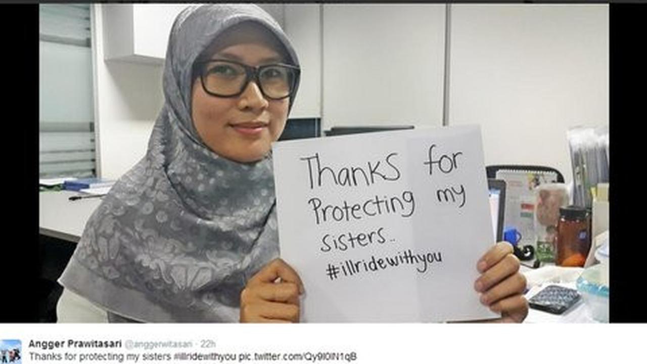 Dukung muslim, warga Australia kampanye #illridewithyou
