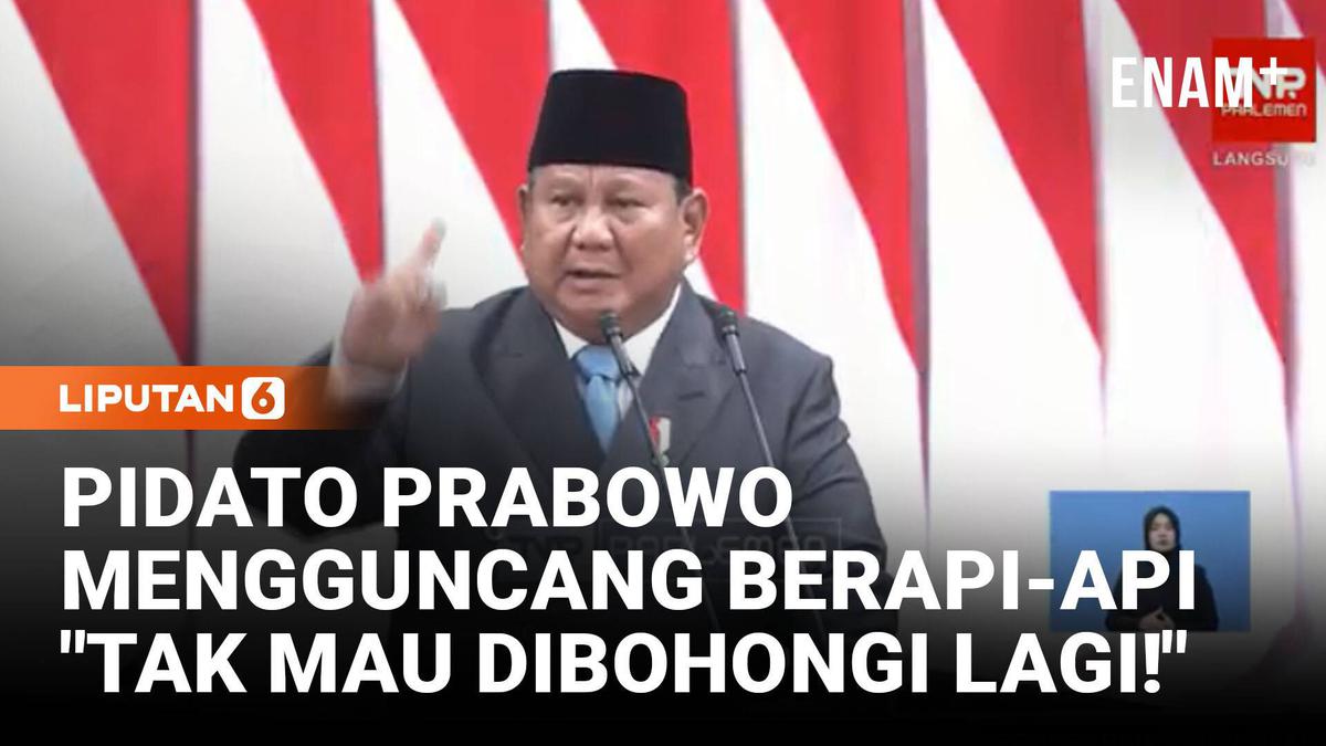Pidato Berapi api Prabowo Guncang Rapat DPR: Kita Tak Mau Dibohongi Lagi!