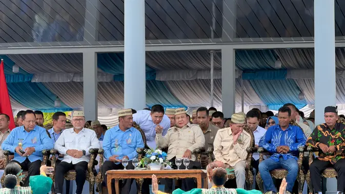 Prabowo Hadiri Puncak PENAS Petani dan Nelayan di Gorontalo
