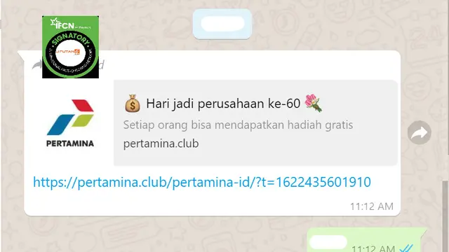 Cek Fakta Liputan6.com menelusuri informasi Pertamina bagikan hadiah untuk merayakan hari jadi ke-60