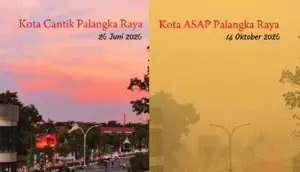 Derita Warga Palangka Raya Dua Bulan Dikepung Asap, Oksigen Kebutuhan Utama