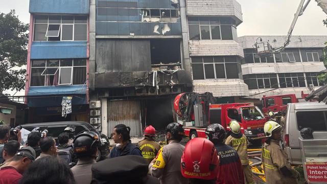Kebakaran Gedung PT Terra Drone di Cempaka Baru, Cempaka Putih, Jakarta Putih.