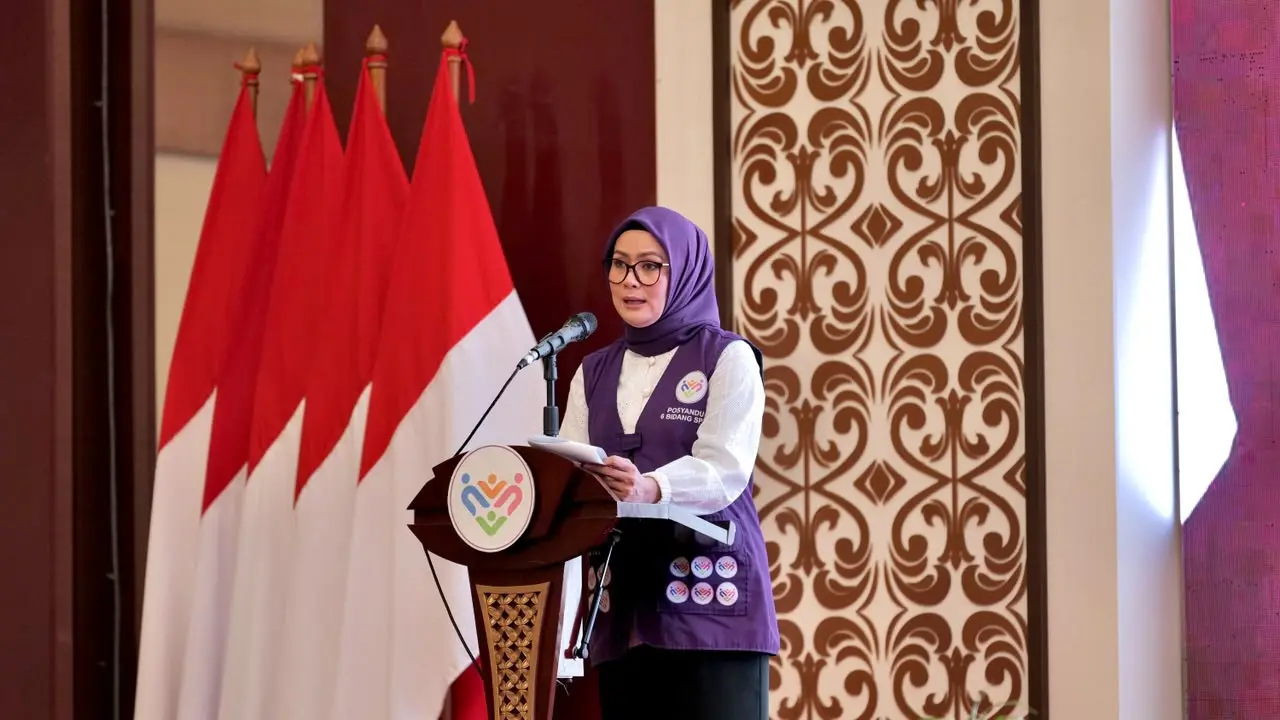 Yane Bima Arya saat Sosialisasi Implementasi Posyandu 6 SPM di Provinsi Kepri