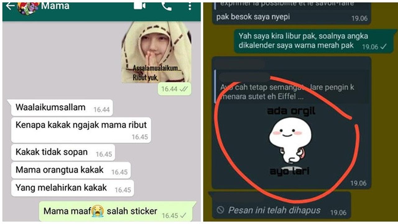 6 Chat Salah Kirim Stiker di WhatsApp Ini Bikin Deg-Degan