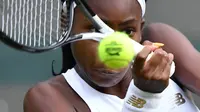 Cori Gauff mengalahkan Venus Williams di ronde pertama Wimbledon 2019 nomor tunggal putri (AFP/Ben Stansall)